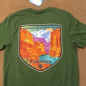 Mens Columbia Tshirt Greater Outdoor Gear Graphic Size Medium NWT